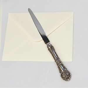 Reed & Barton Francis I Sterling Silver Letter Opener Ornate Vintage Repousse